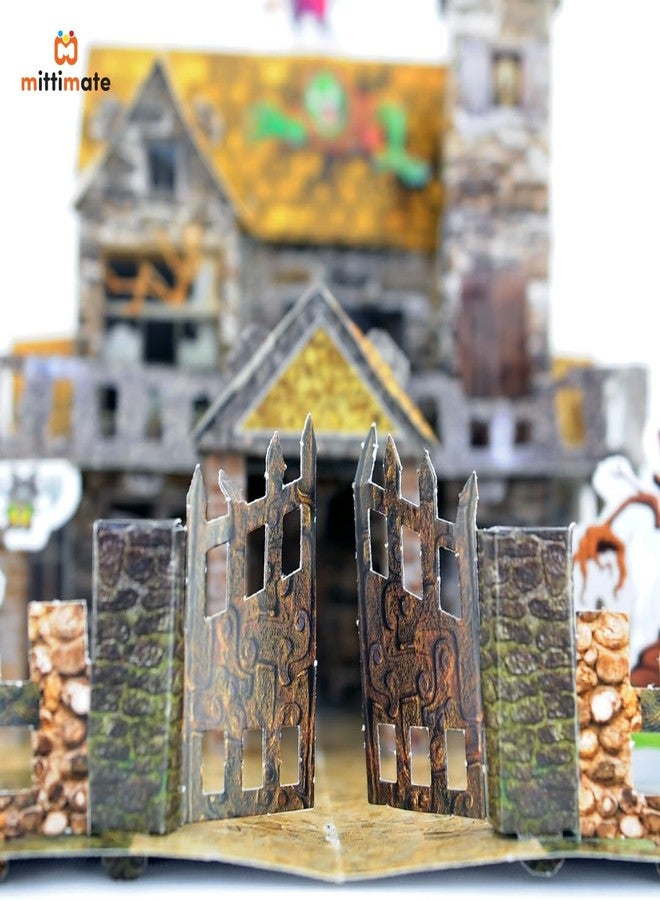 Mittimate Haunted House Model Construction Book For Kids Age 8 To 12 Year Old I Make Your Own 3D Paper Model I Fun & Diy Craft Book For Children,Multicolor - Image 5